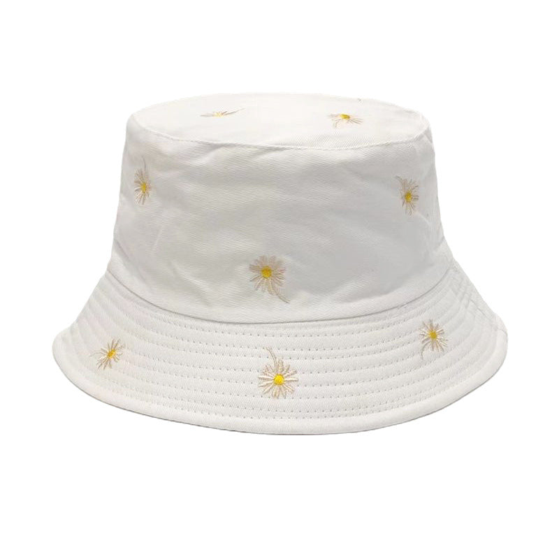 Wholesale New Daisy Embroidered Bucket Hat